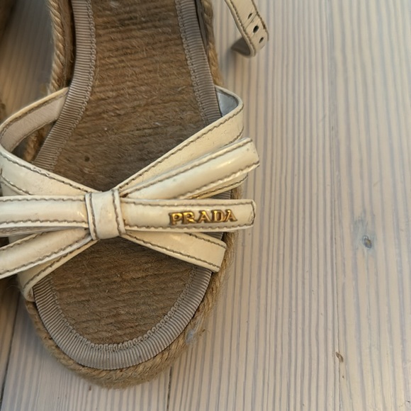 Prada cream espadrille wedges - Picture 5 of 5